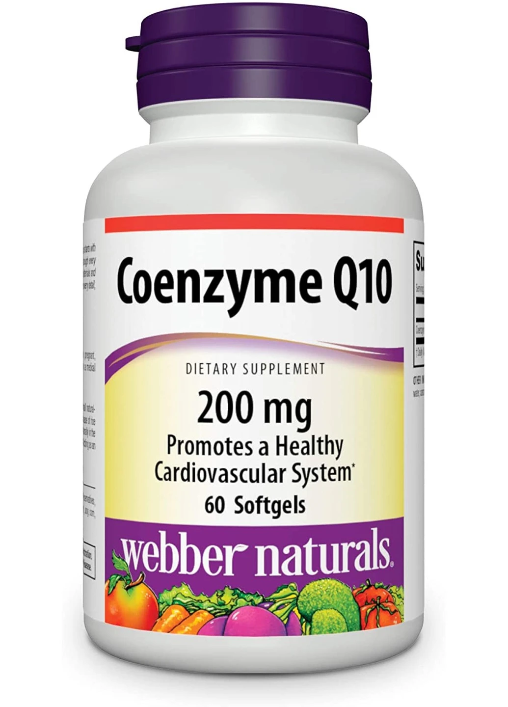 Коэнзим Q10 Coenzyme Q10 200 mg 60 капсул Webber Naturals (255409299)