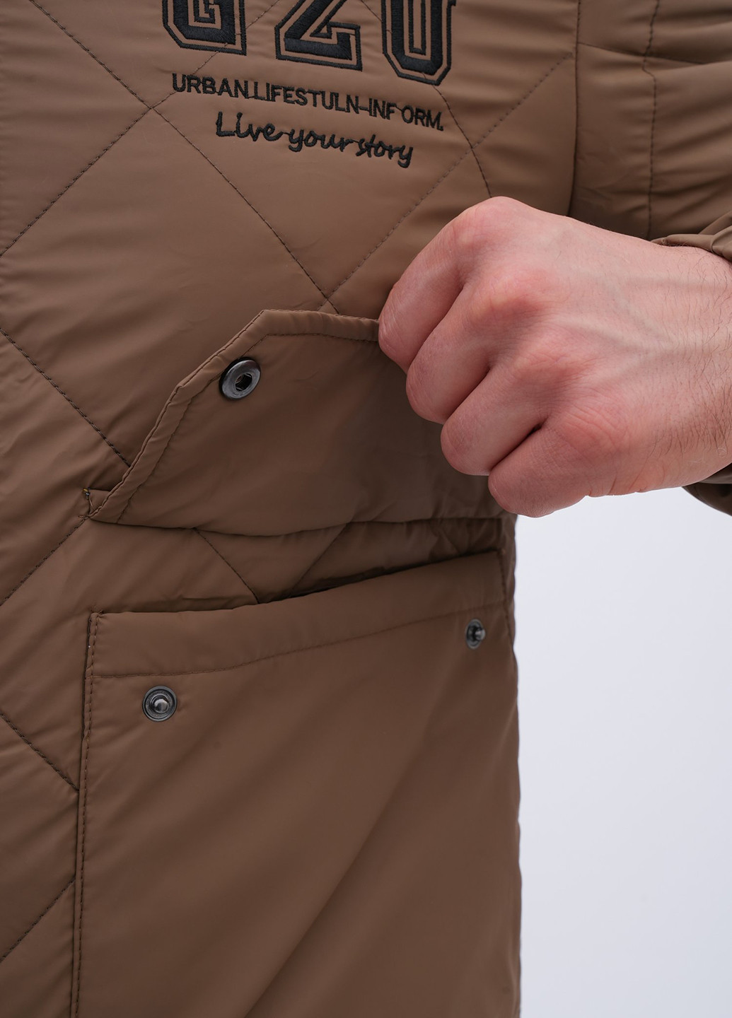 Коричневая демисезонная куртка Trend Collection