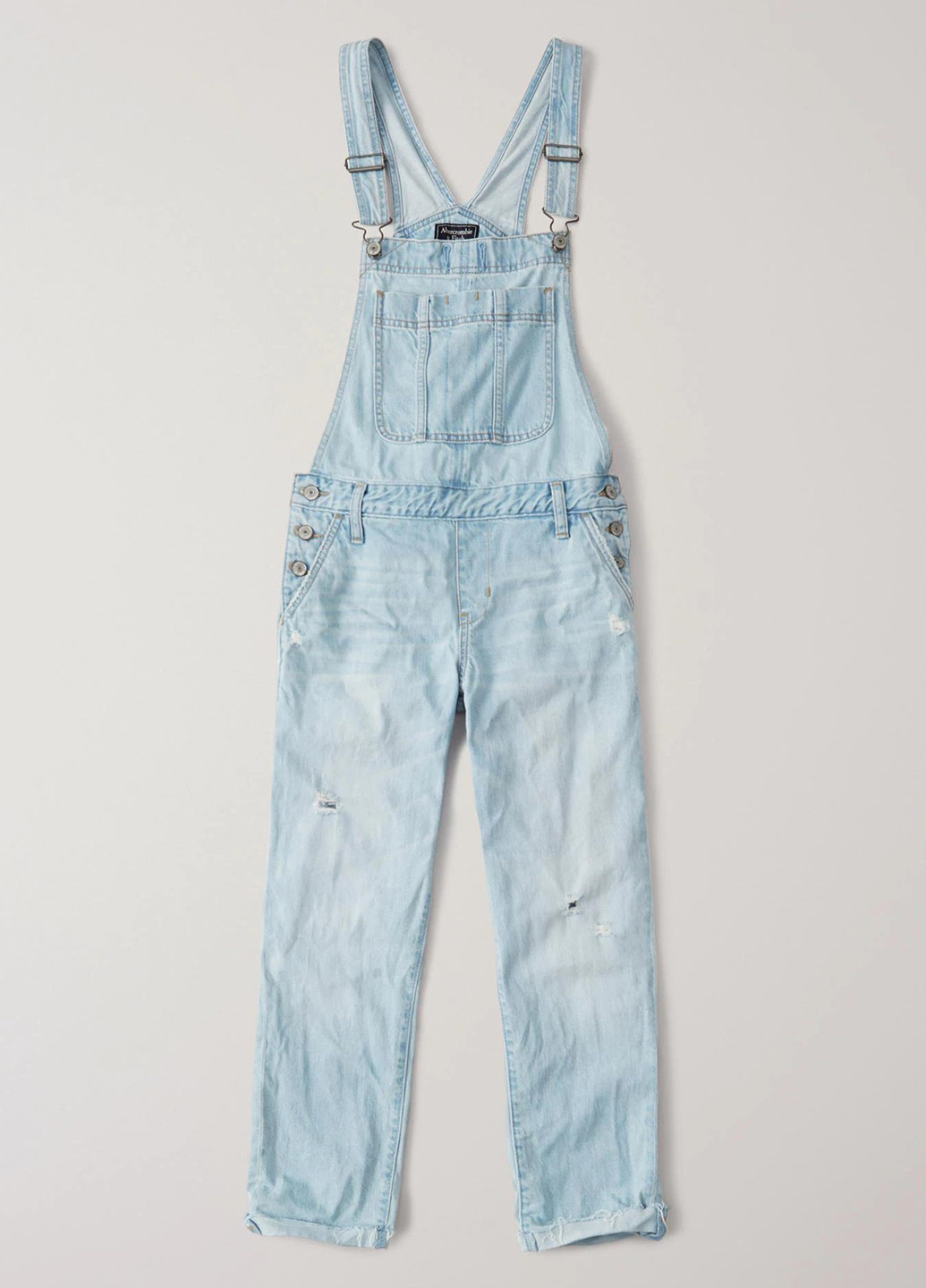 Комбінезон Abercrombie & Fitch комбінезон-брюки блакитний джинсовий