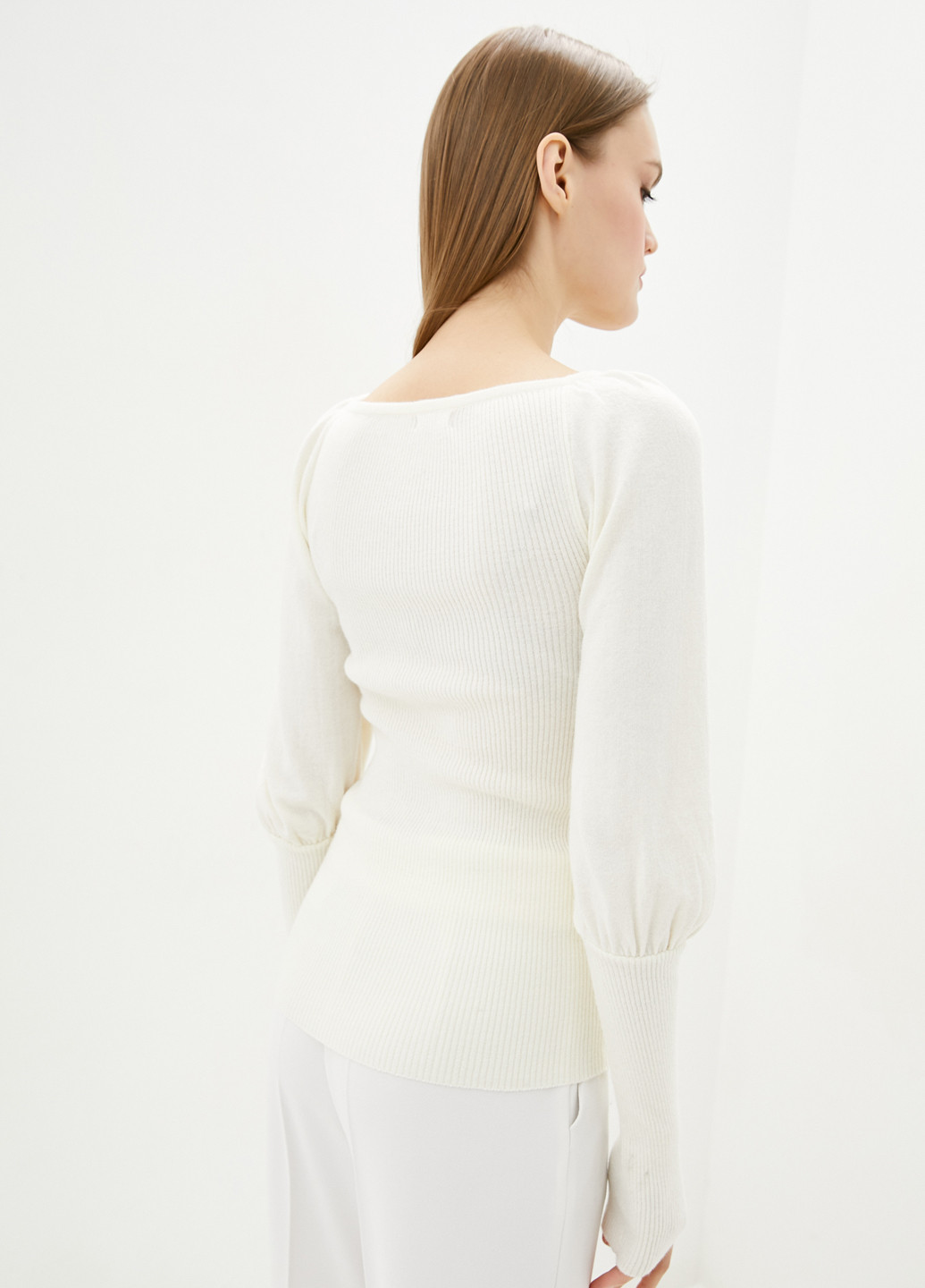 Белый демисезонный пуловер пуловер Sewel