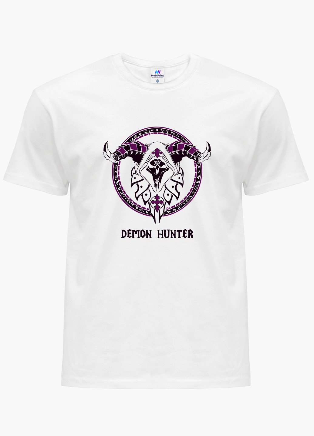 Біла футболка чоловіча мисливець на демонів (demon hunter) білий (9223-1994) xxl MobiPrint