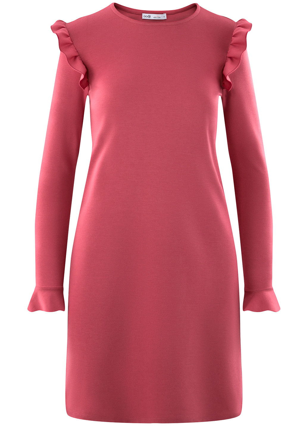 Рожева ділова сукня Oodji однотонна