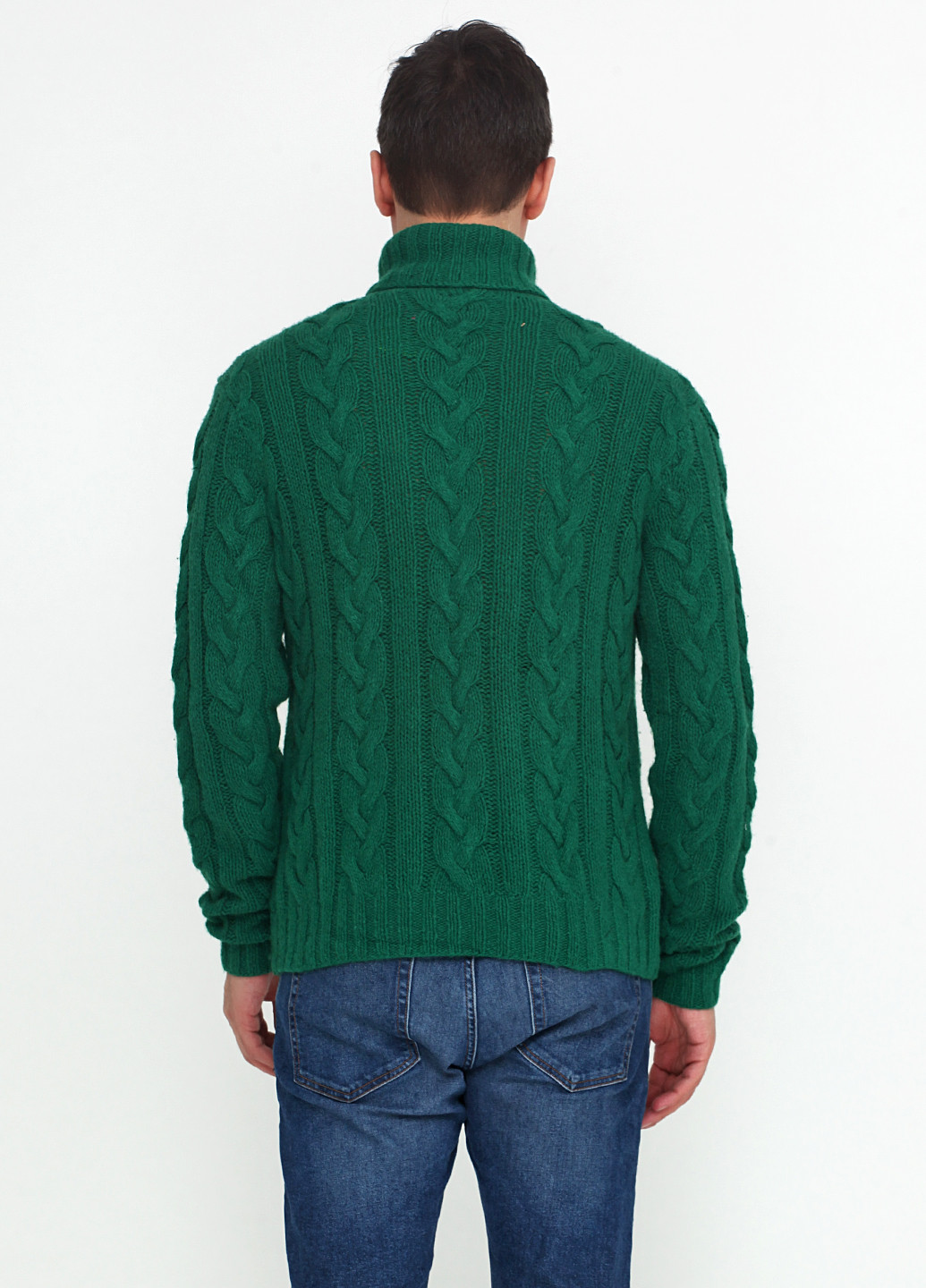Зеленый демисезонный свитер хомут Ralph Lauren