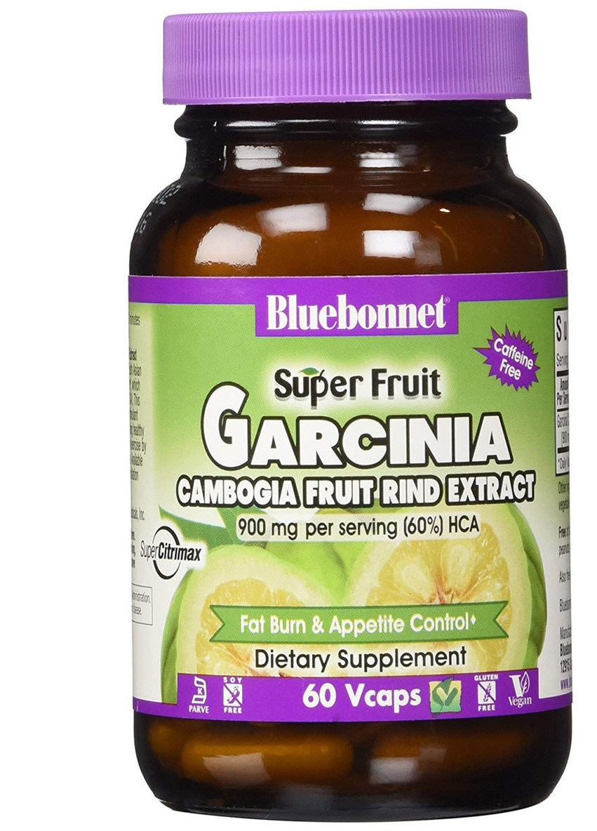 Super Fruit, Garcinia Cambogia Fruit Rind Extract 60 Veg Caps Bluebonnet Nutrition (256380252)