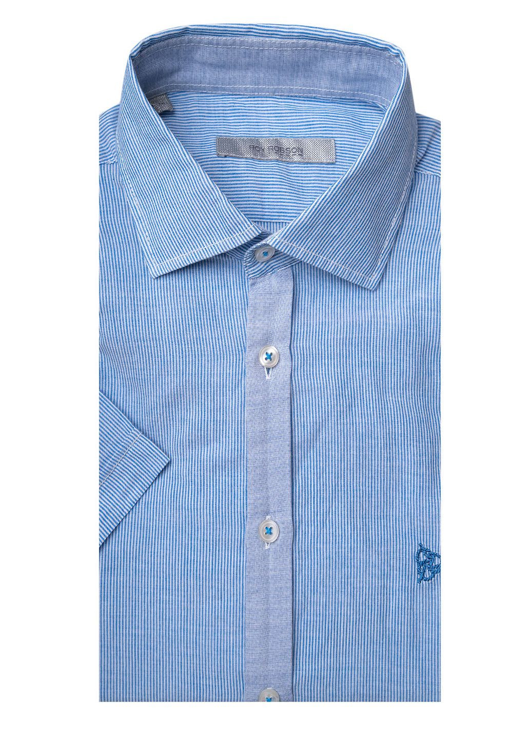 Голубой рубашка в клетку Roy Robson