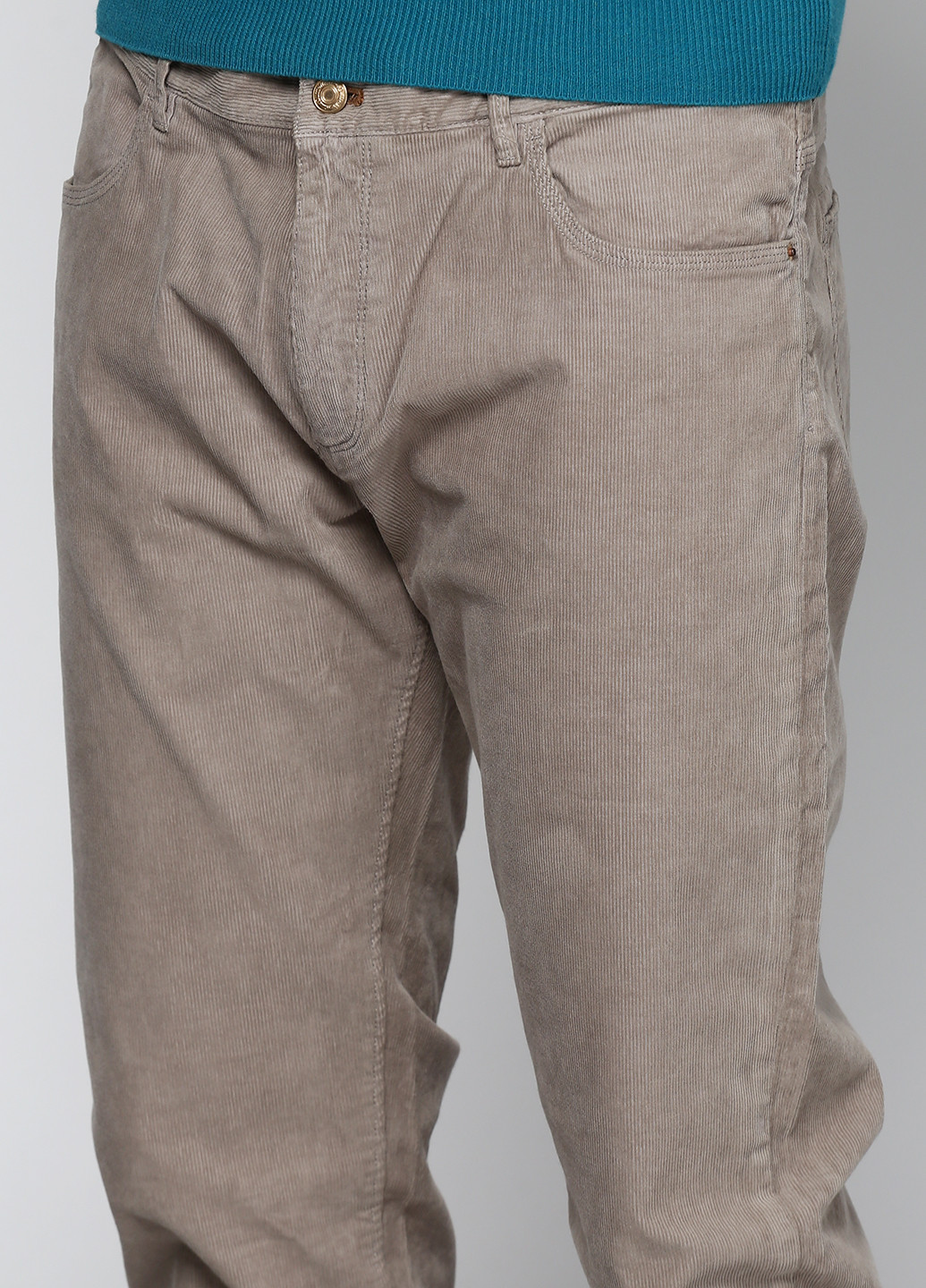 Серые кэжуал демисезонные со средней талией брюки Massimo Dutti