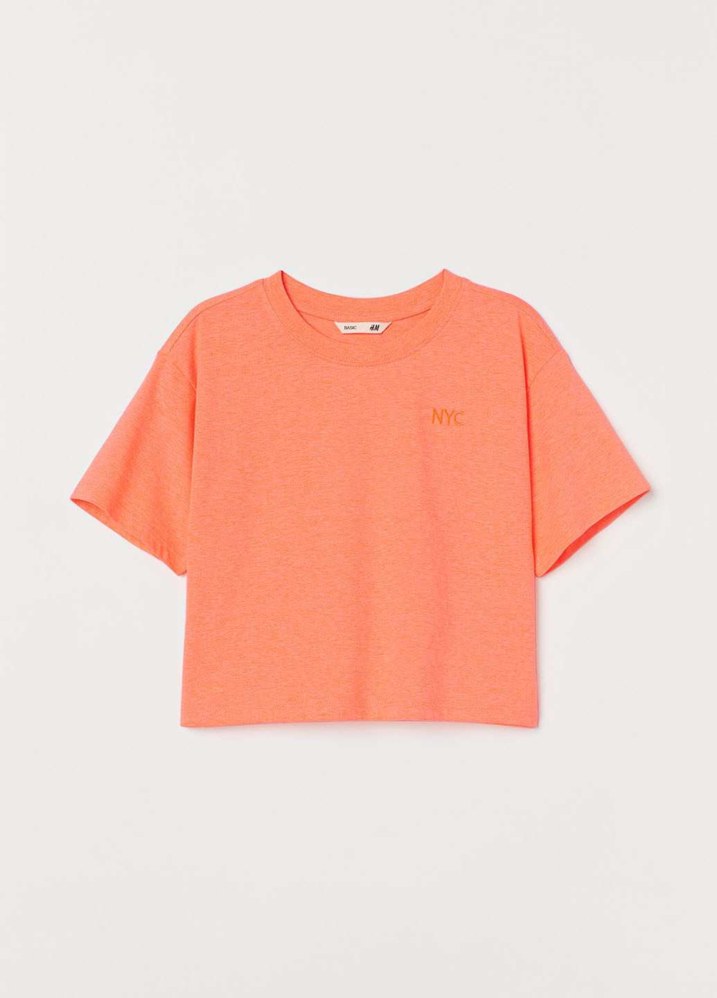 Світло-оранжева літня футболка H&M