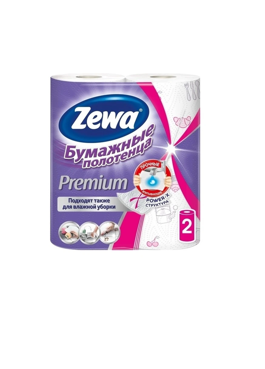 Паперові рушники Преміум Декор Zewa (228425443)
