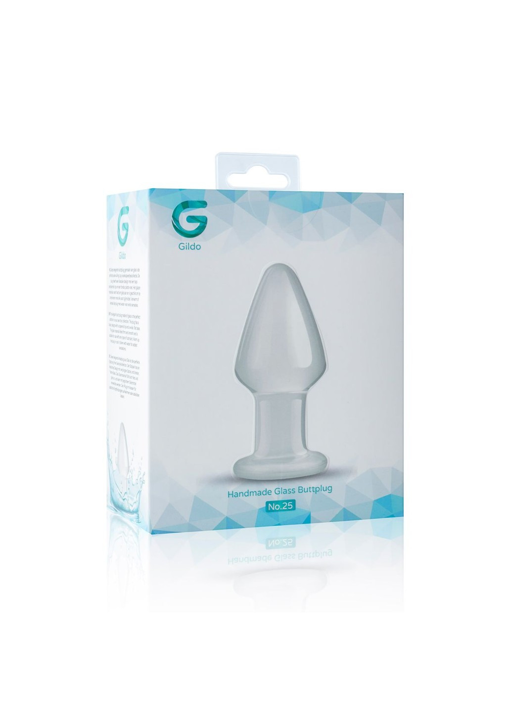 Стеклянная анальная пробка Glass Buttplug No. 25 Gildo (254973542)