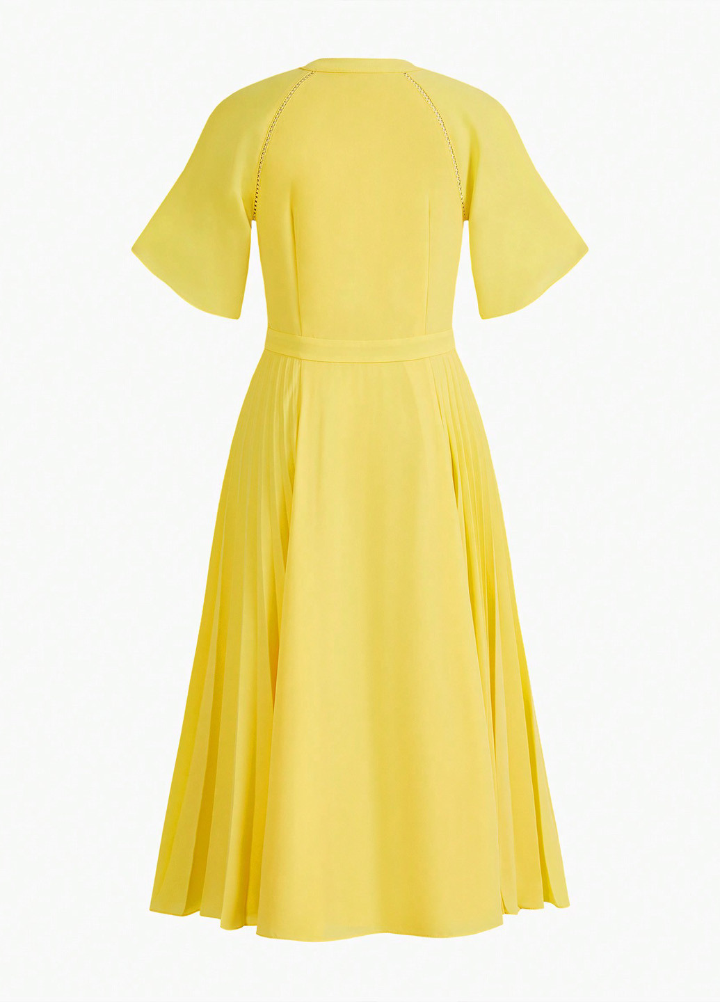 Желтое кэжуал платье рубашка SHEIN однотонное