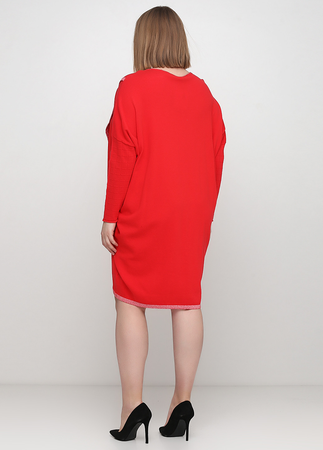 Красное кэжуал платье оверсайз Adia Fashion однотонное