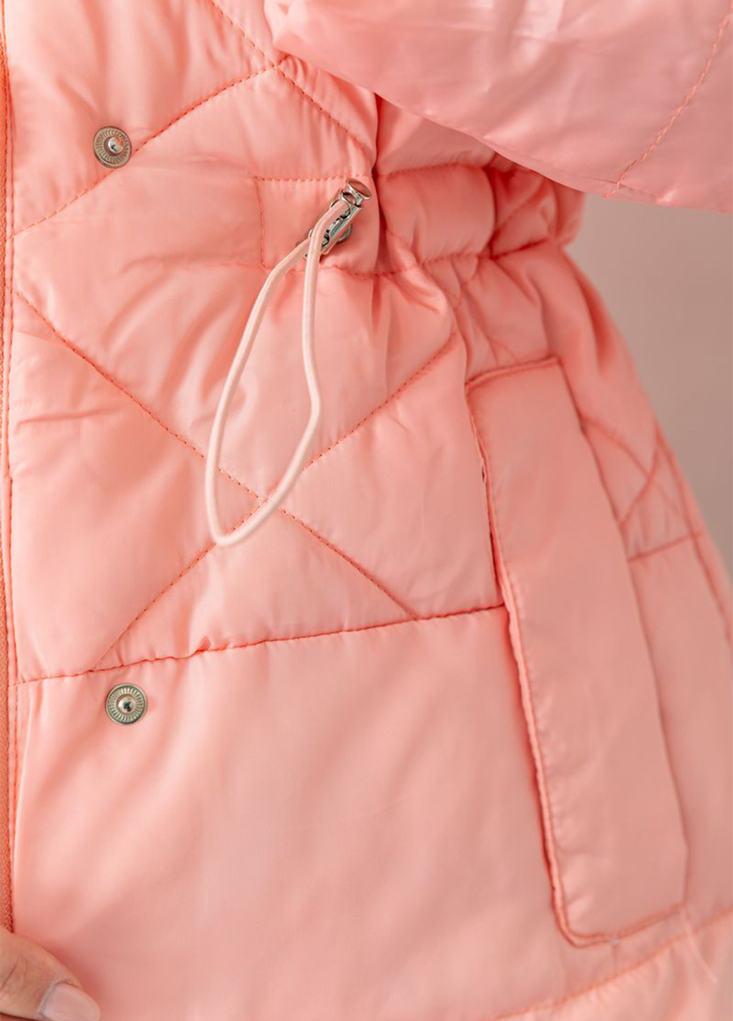 Персиковая демисезонная куртка Ager