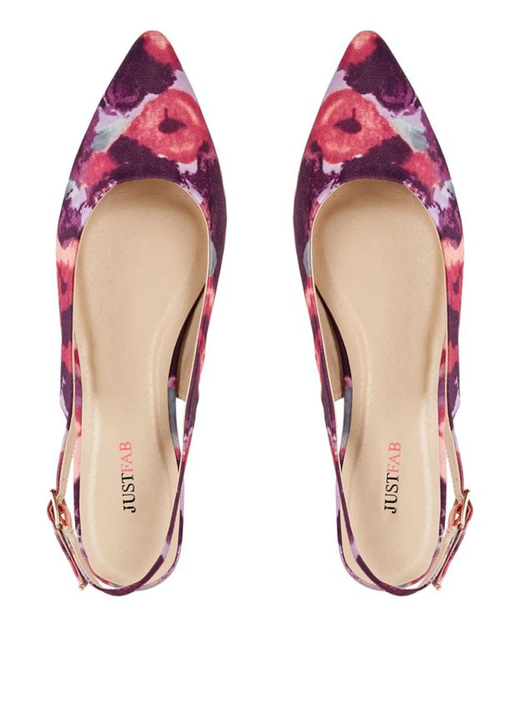Бордовые босоножки JustFab с ремешком