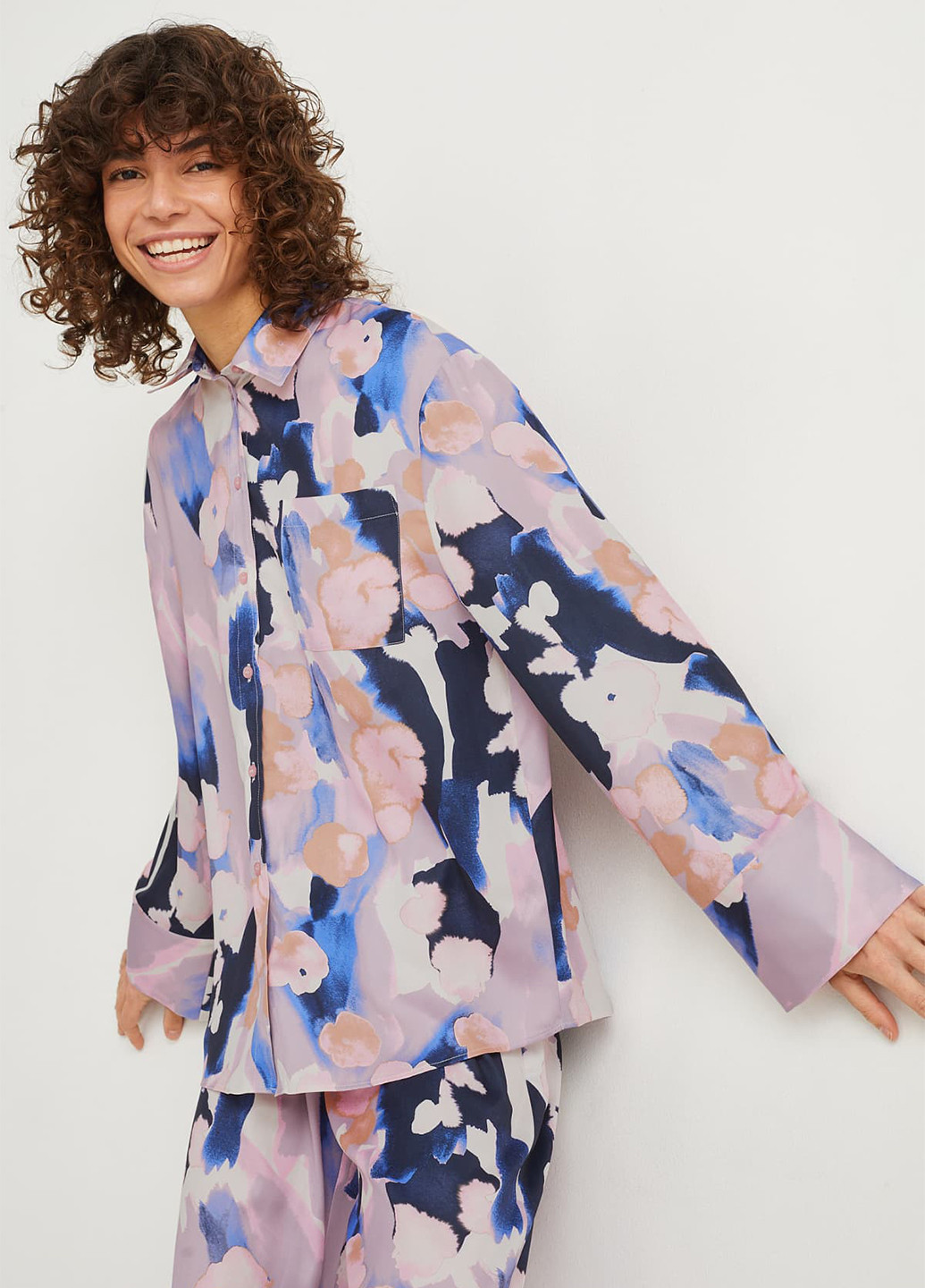 Сиреневая блуза C&A