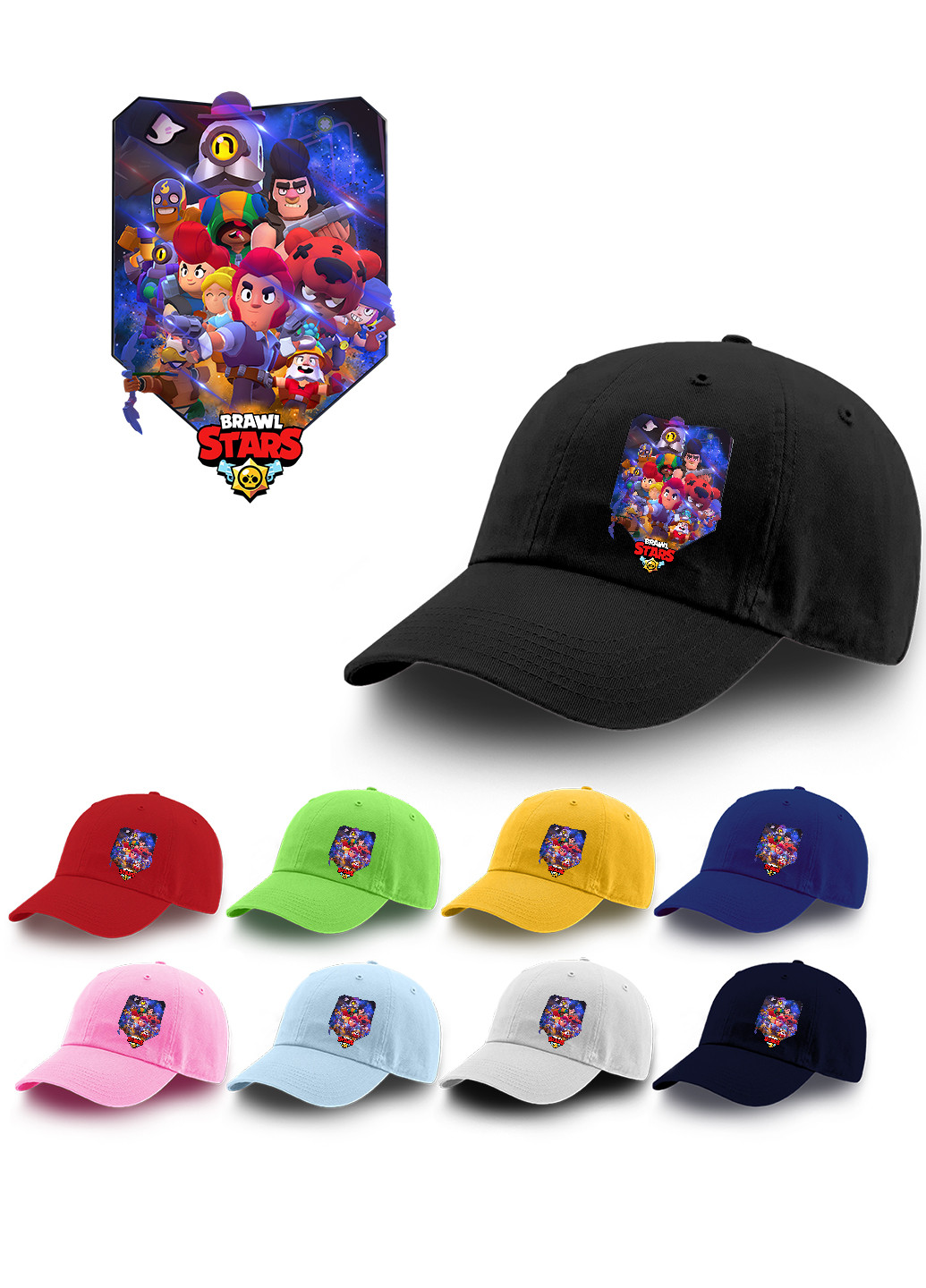 Кепка Бравл Старс (Brawl Stars) (9273-1003) MobiPrint (216961449)
