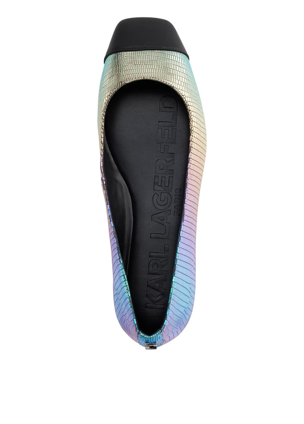 Женские балетки Karl Lagerfeld | комбинированные градиенты без декора искусственная кожа, натуральная кожа (335388941)