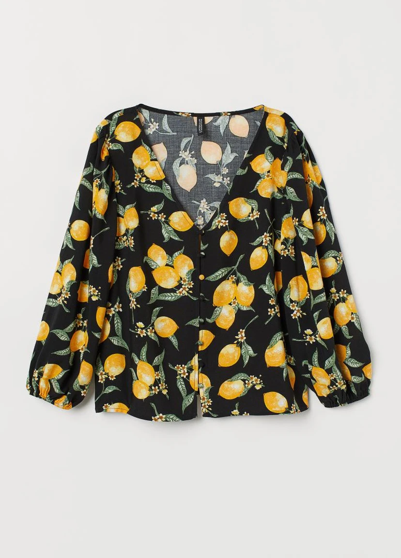 Чёрная блузка H&M