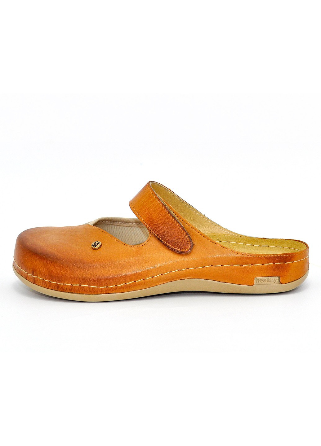 Коричневые женские сабо кожаные 953 Leon