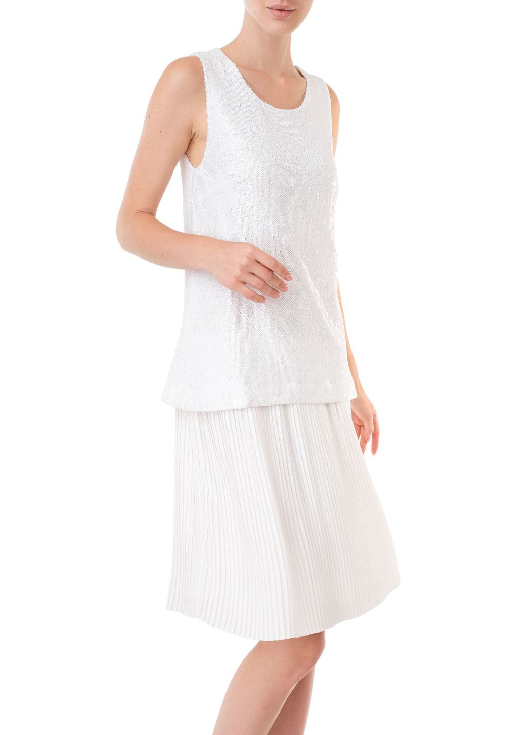 Белое кэжуал платье Trussardi Jeans однотонное