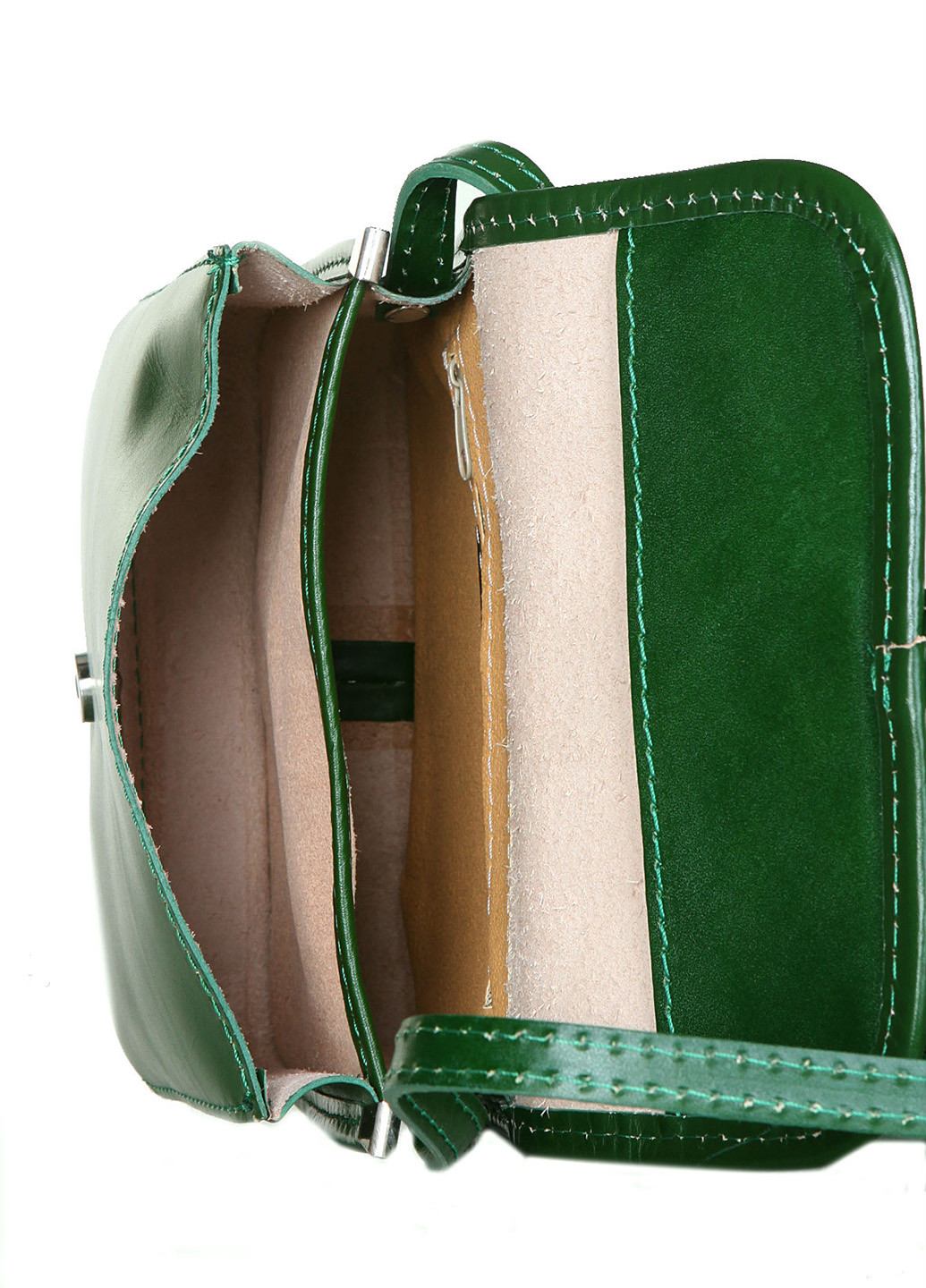 Сумка Diva's Bag кросс боди однотонная зелёная кэжуал