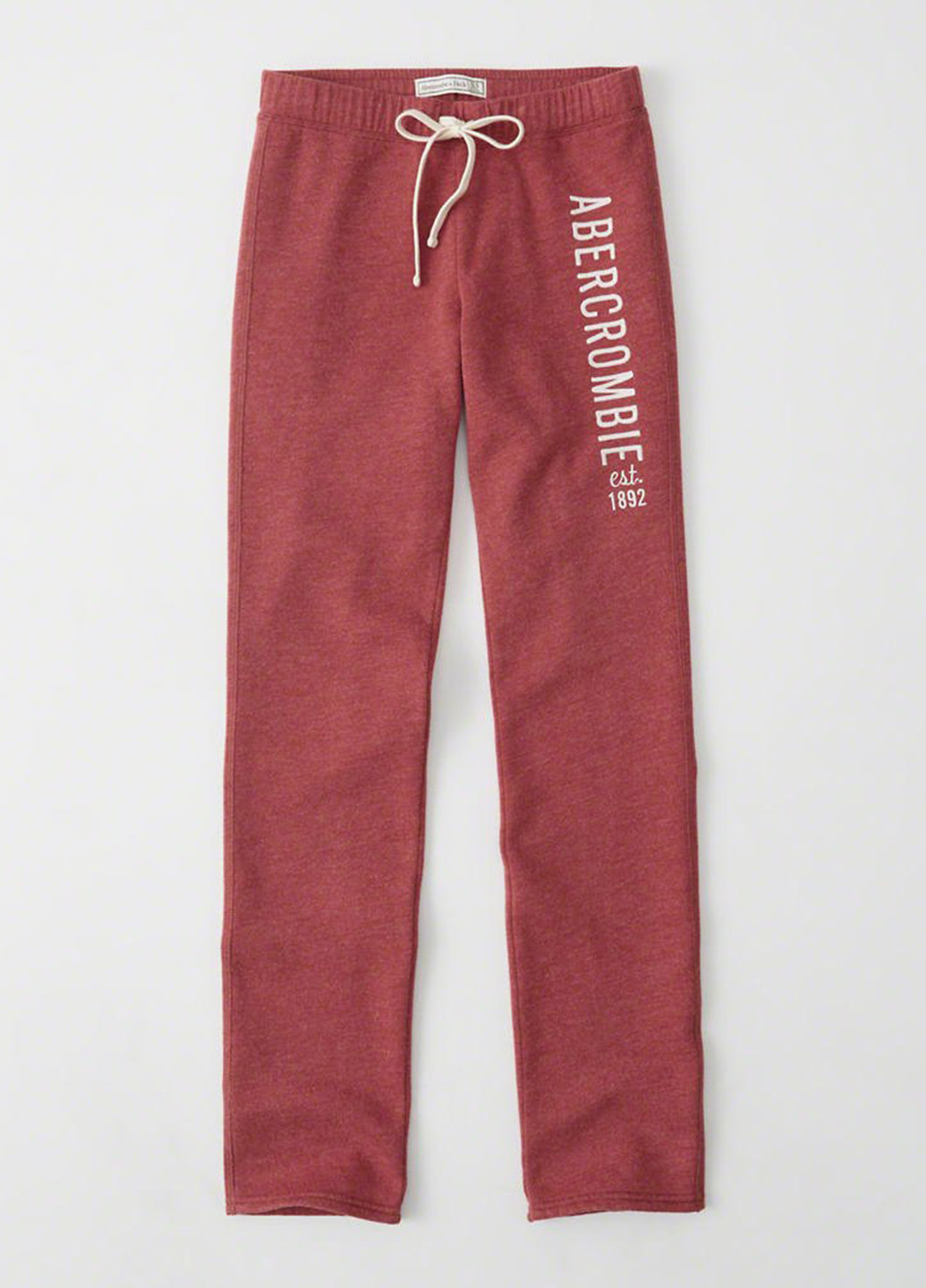 Красные спортивные демисезонные прямые брюки Abercrombie & Fitch