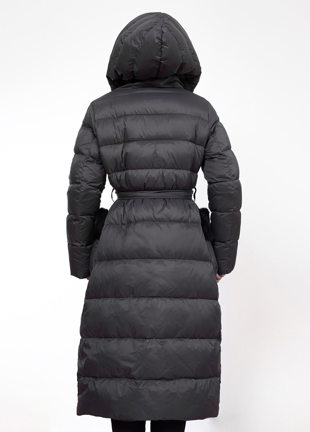 Графітовий зимній Пуховик Basconi