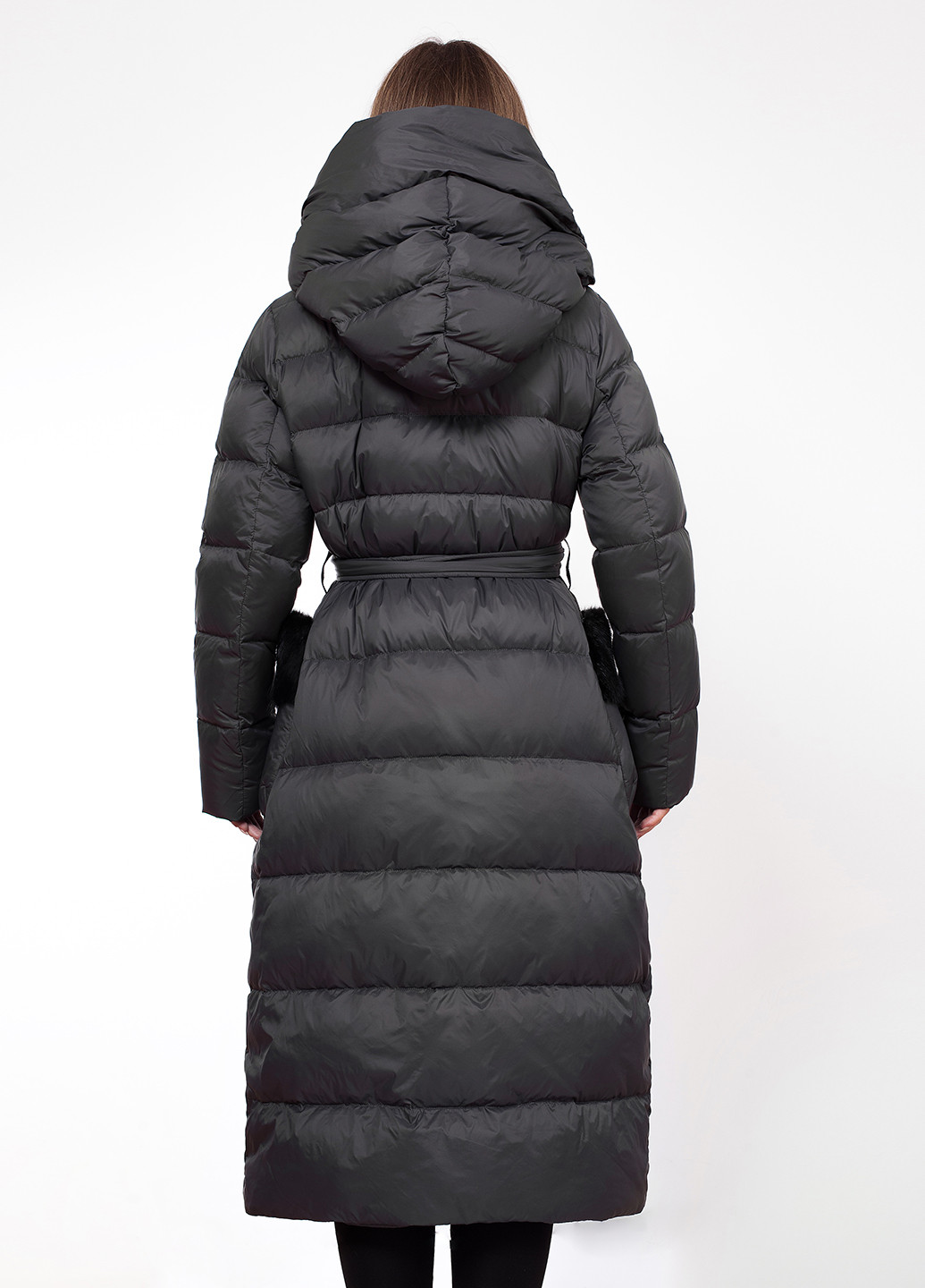 Графітовий зимній Пуховик Basconi