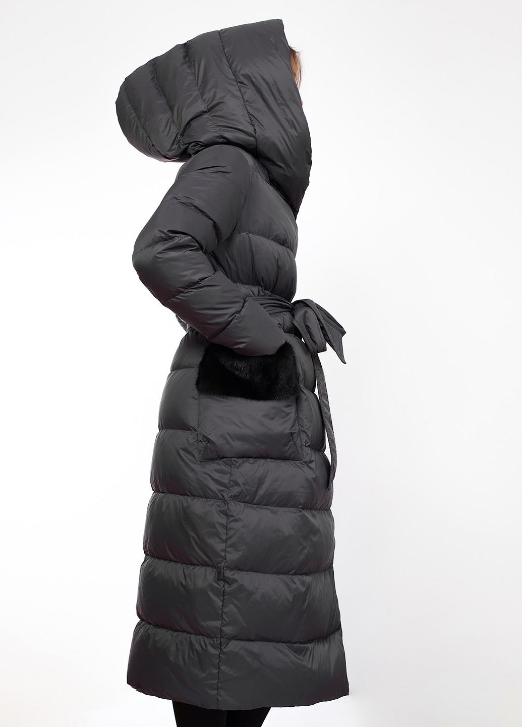 Графітовий зимній Пуховик Basconi