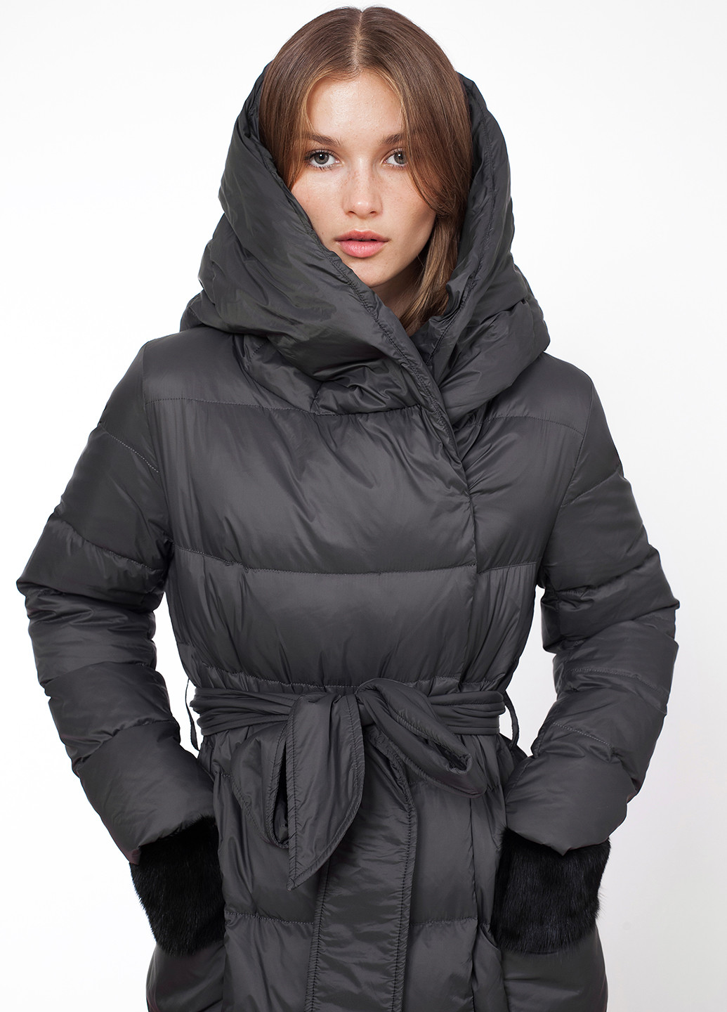 Графітовий зимній Пуховик Basconi