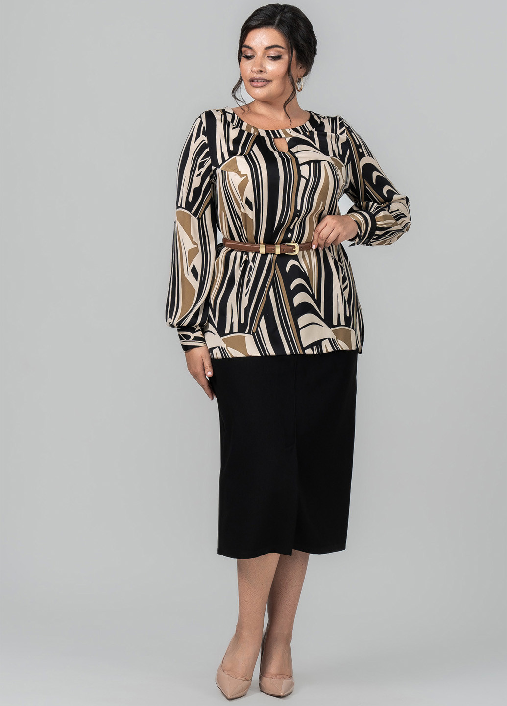 Комбинированная блуза A'll Posa