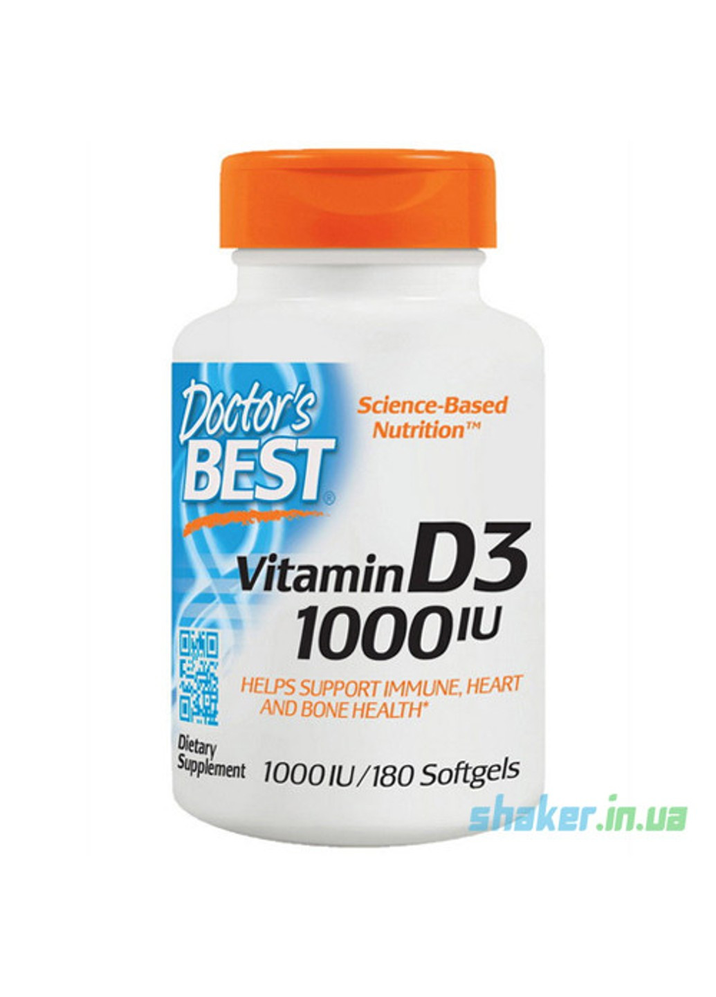 Вітамін Д3 Vitamin D3 1000 IU (180 капс) доктор бест Doctor's Best