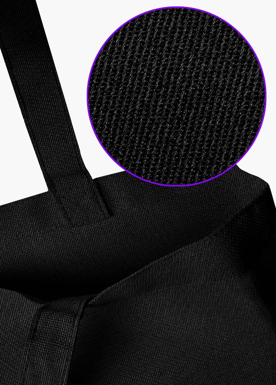 Еко сумка шоппер чорна Блек Пінк (BlackPink) (9227-1341-BK) екосумка шопер 41*35 см MobiPrint (216642130)