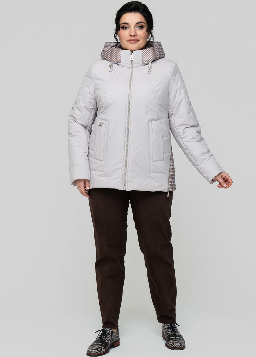 Світло-сіра демісезонна куртка A'll Posa