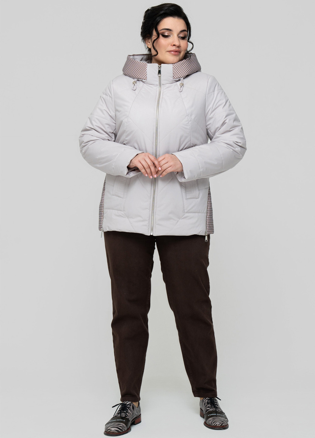 Світло-сіра демісезонна куртка A'll Posa