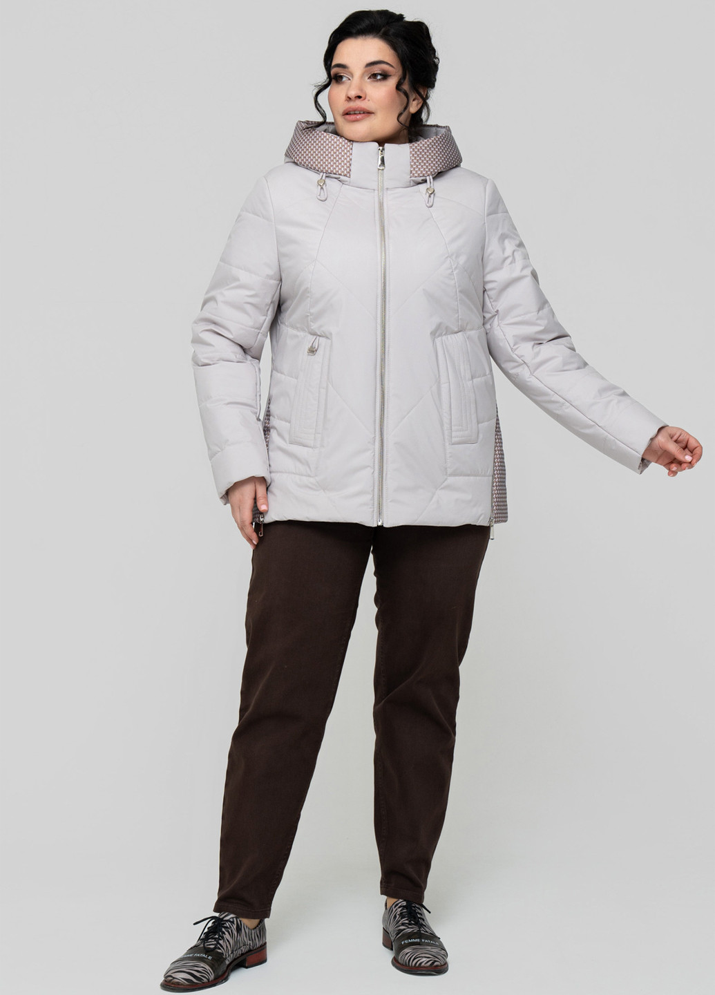 Світло-сіра демісезонна куртка A'll Posa