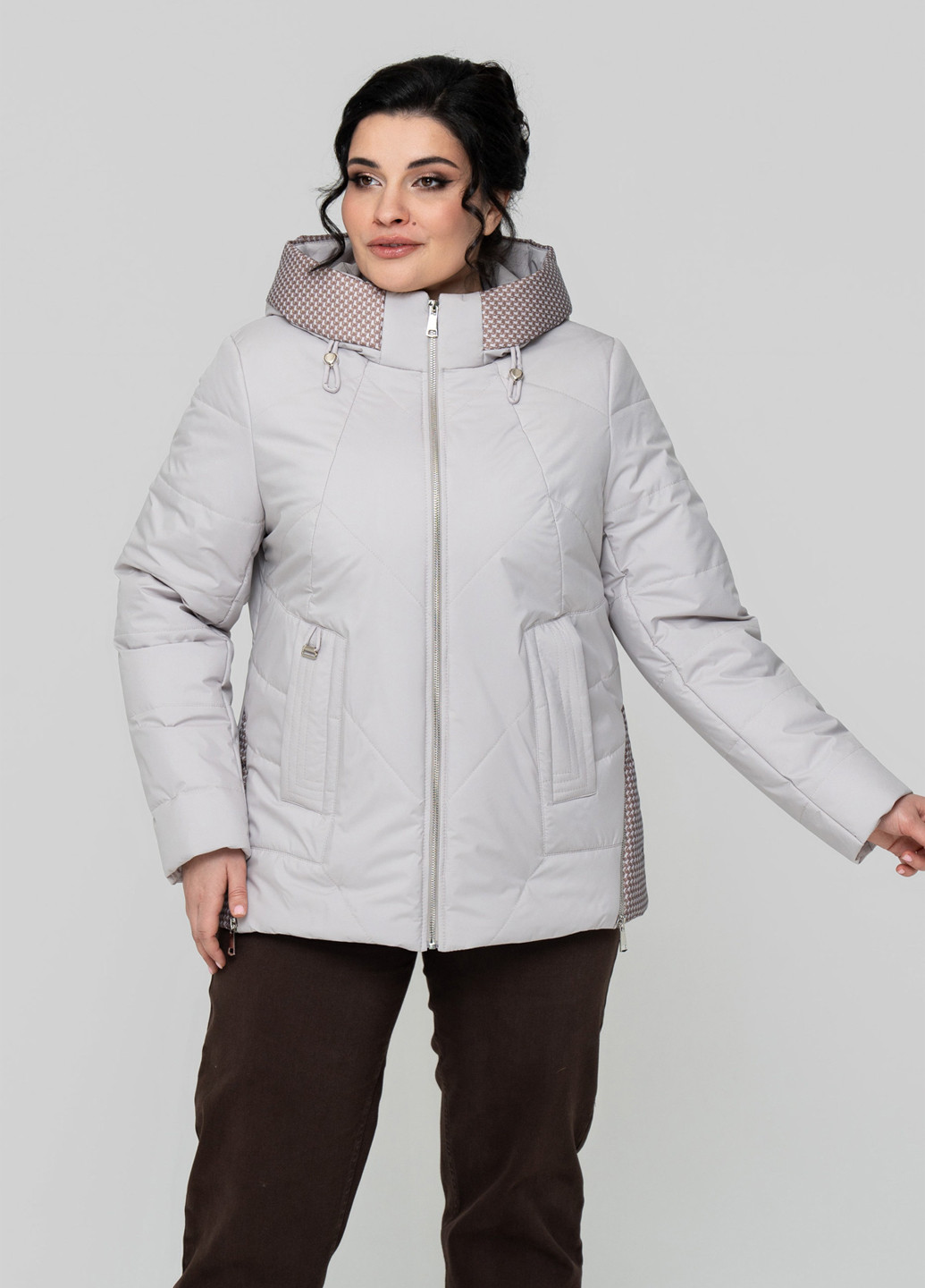 Світло-сіра демісезонна куртка A'll Posa