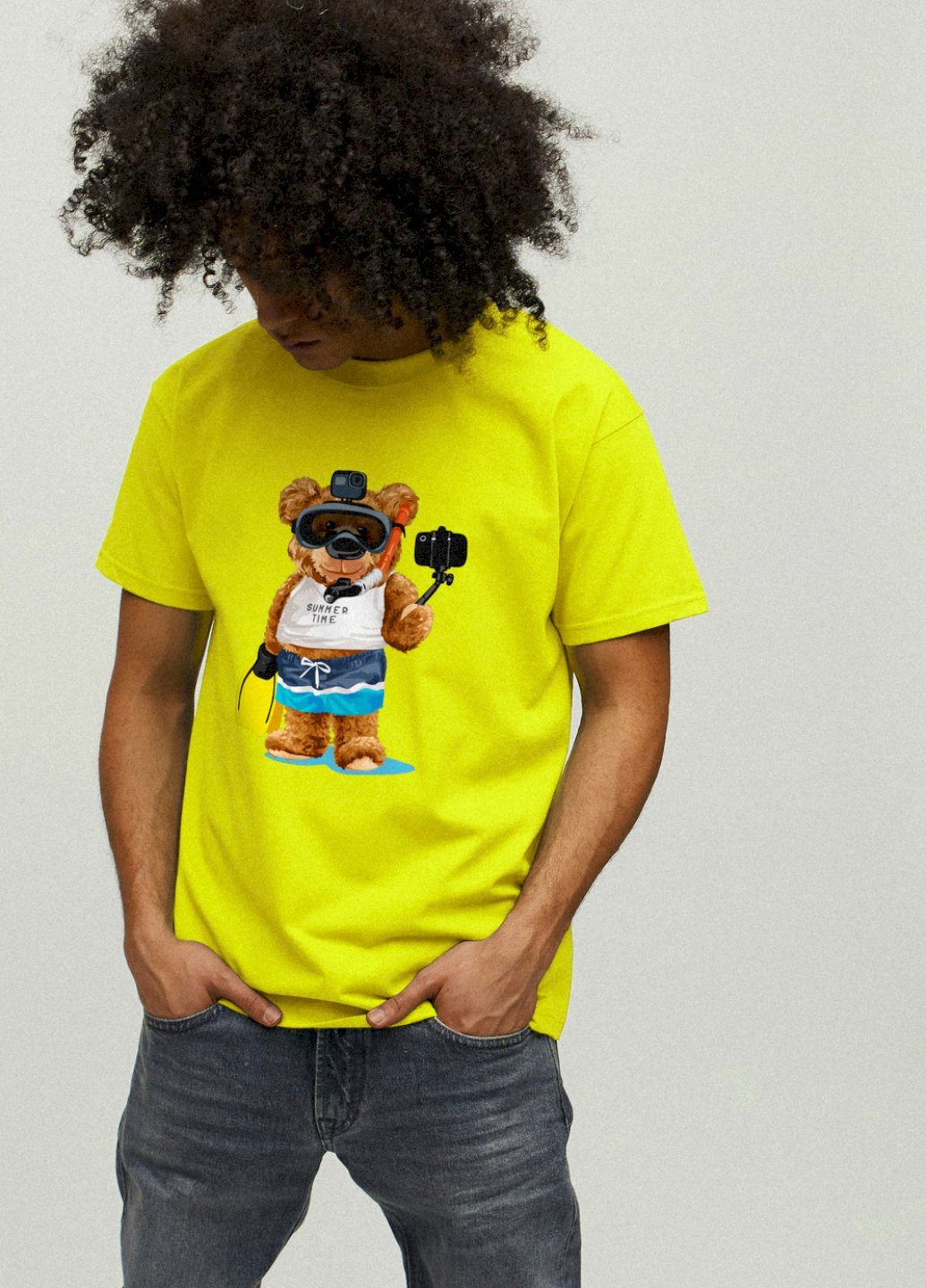 Жовта футболка чоловіча YAPPI