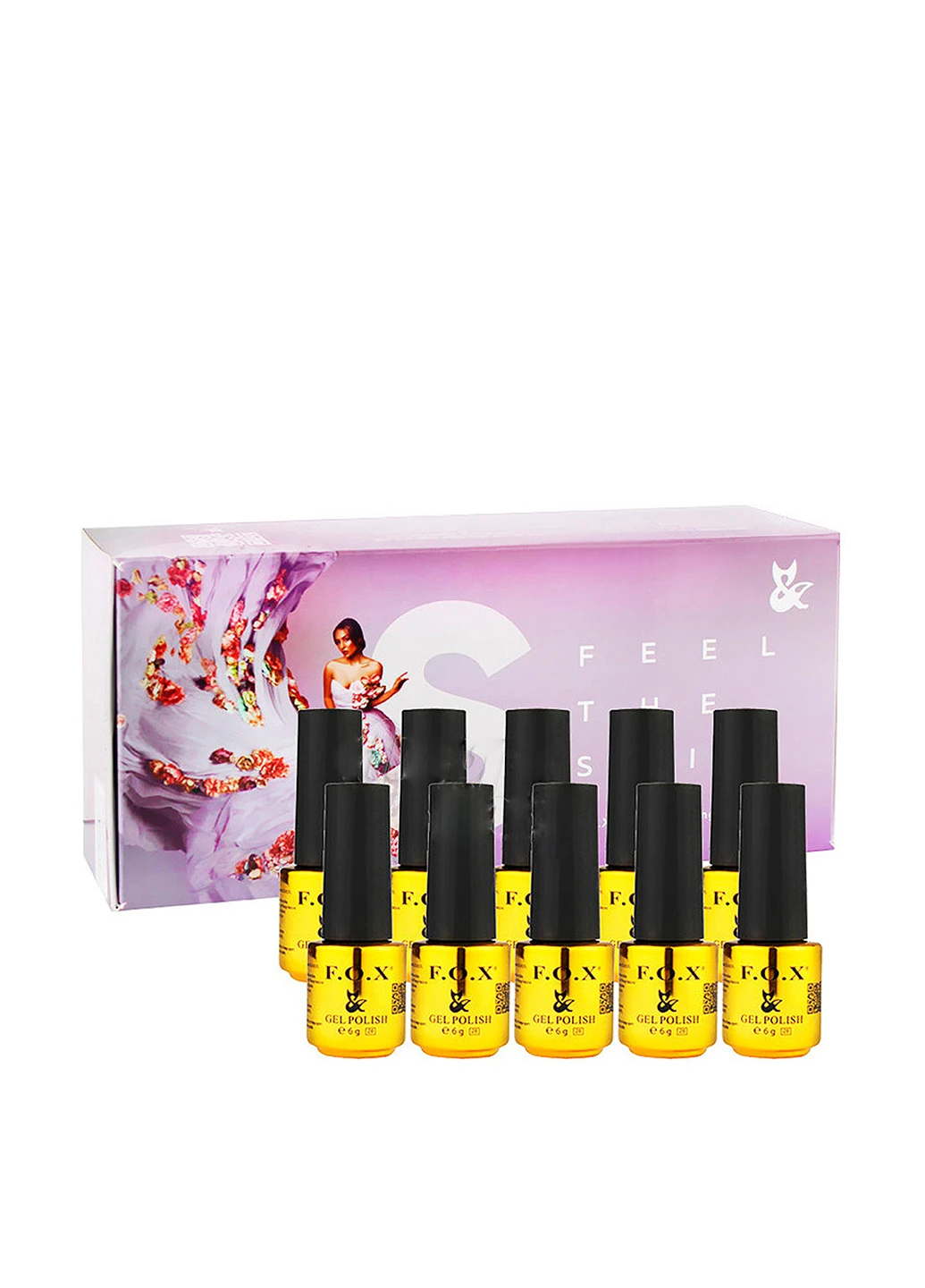 Гель-лак Feel The Spring Collection Set (10 шт.), 6 мл F.O.X (160879820)
