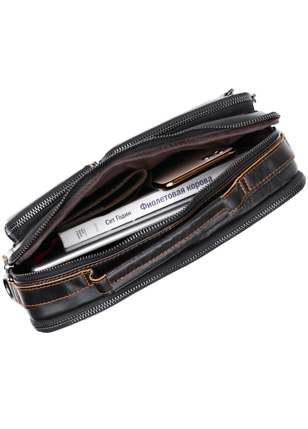 Шкіряна сумка 29х21х8 см Vintage (253660194)