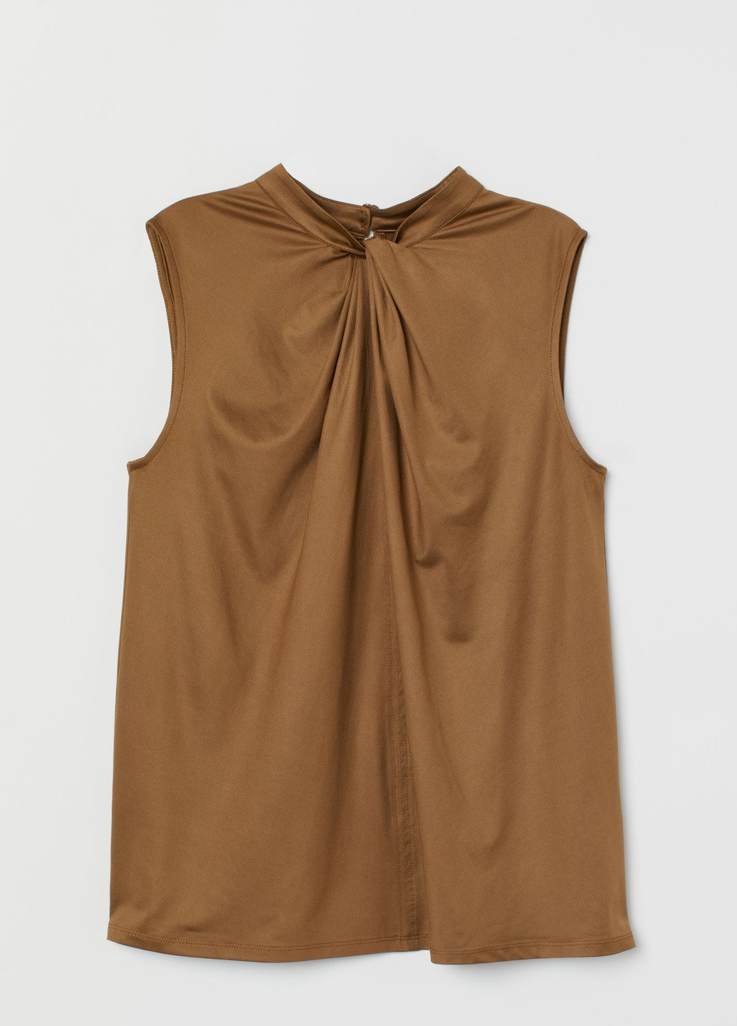 Темно-коричневая летняя блуза H&M