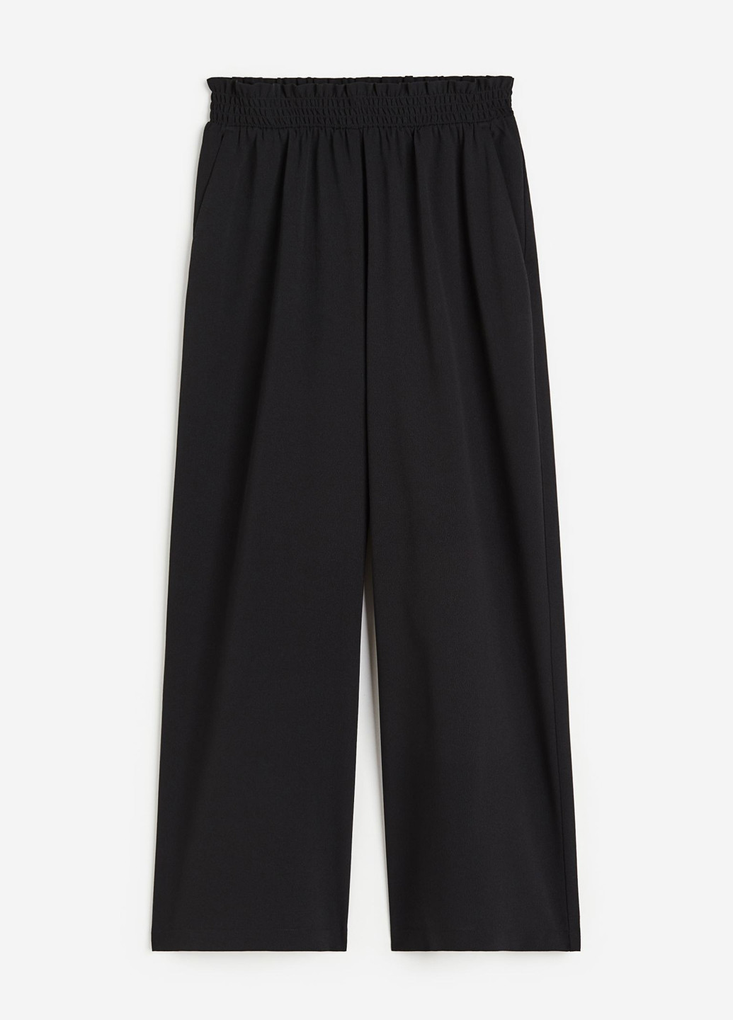 Черные кэжуал летние кюлоты брюки H&M