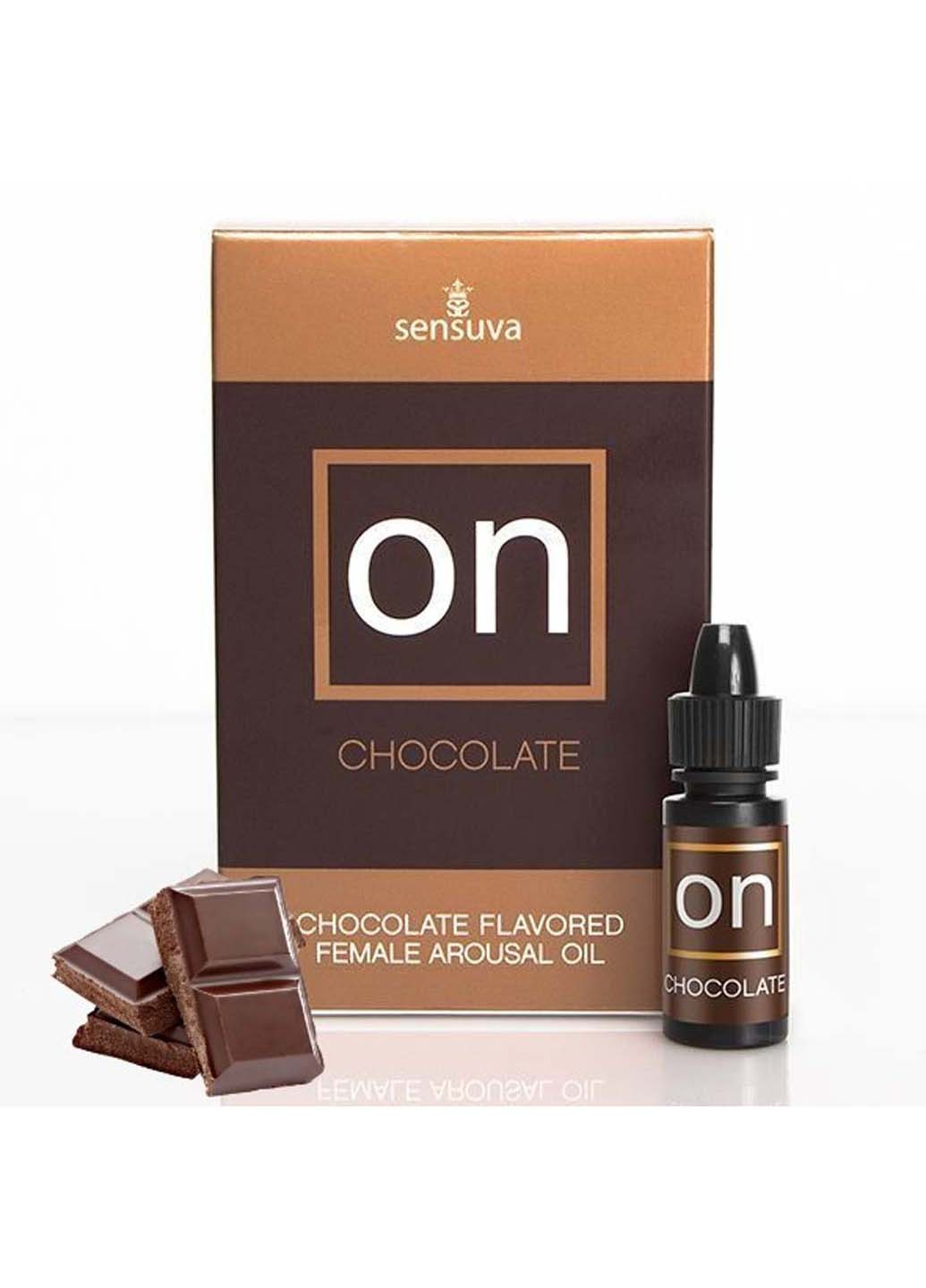 Возбуждающее масло со вкусом шоколада - ON Arousal Oil for Her Chocolate 5 мл Sensuva (256170699)