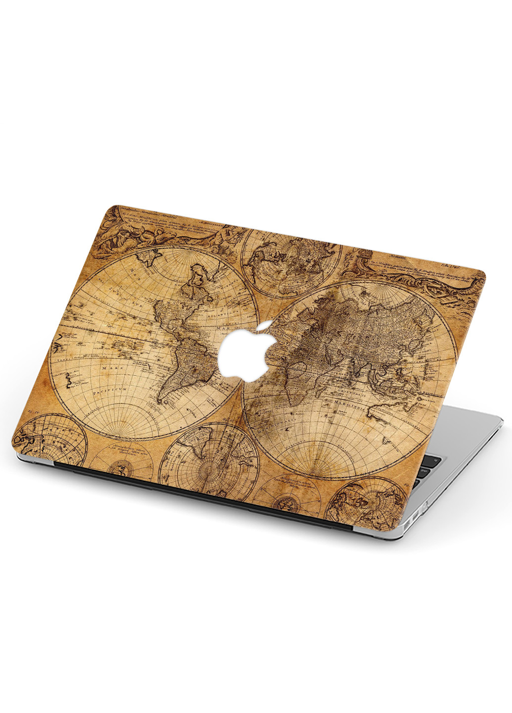 Чехол пластиковый для Apple MacBook Air 13 A1466 / A1369 Старинная карта мира (Vintage world map) (6351-2375) MobiPrint (218857929)