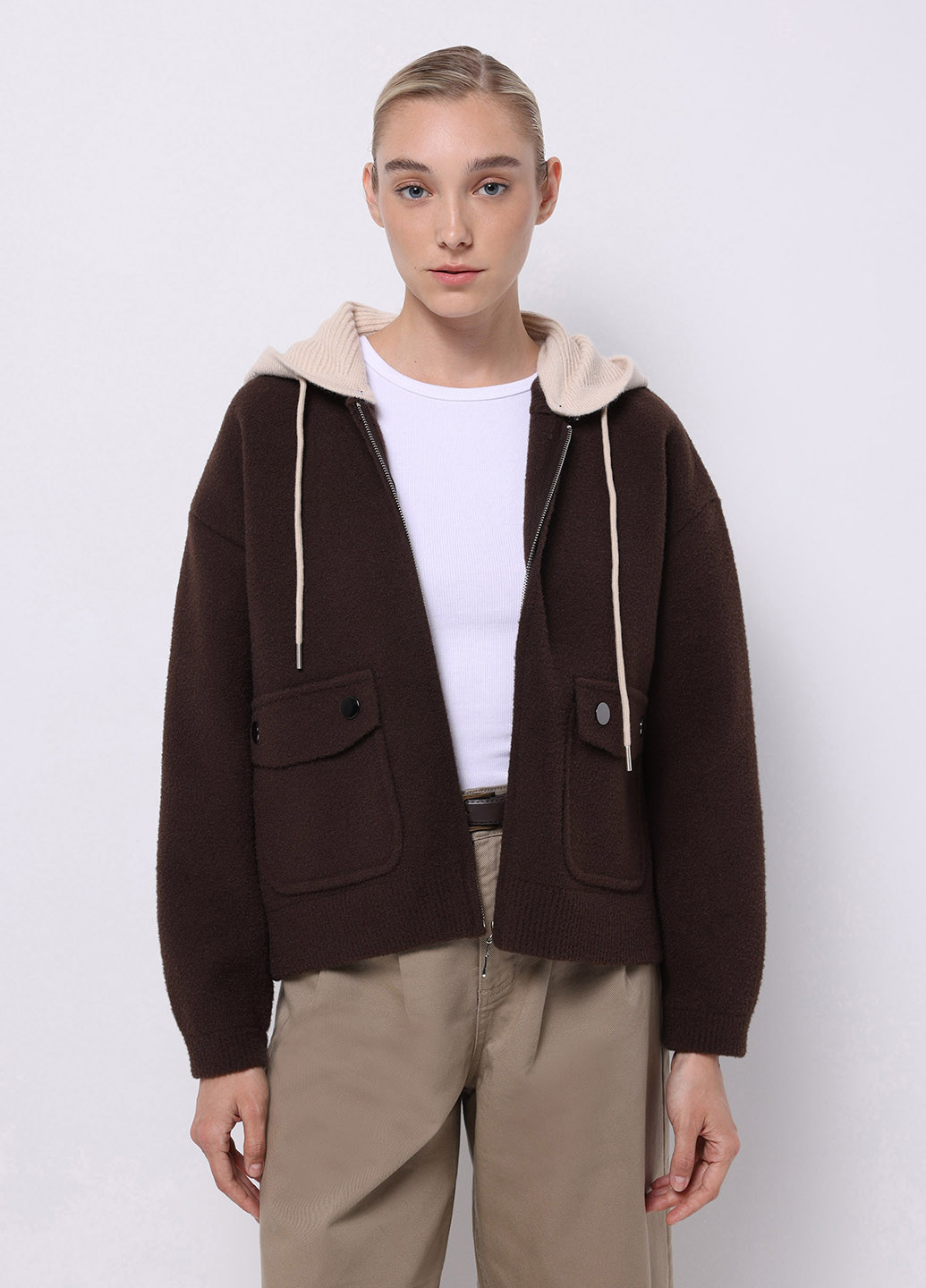 Темно-коричневая демисезонная куртка Colin's