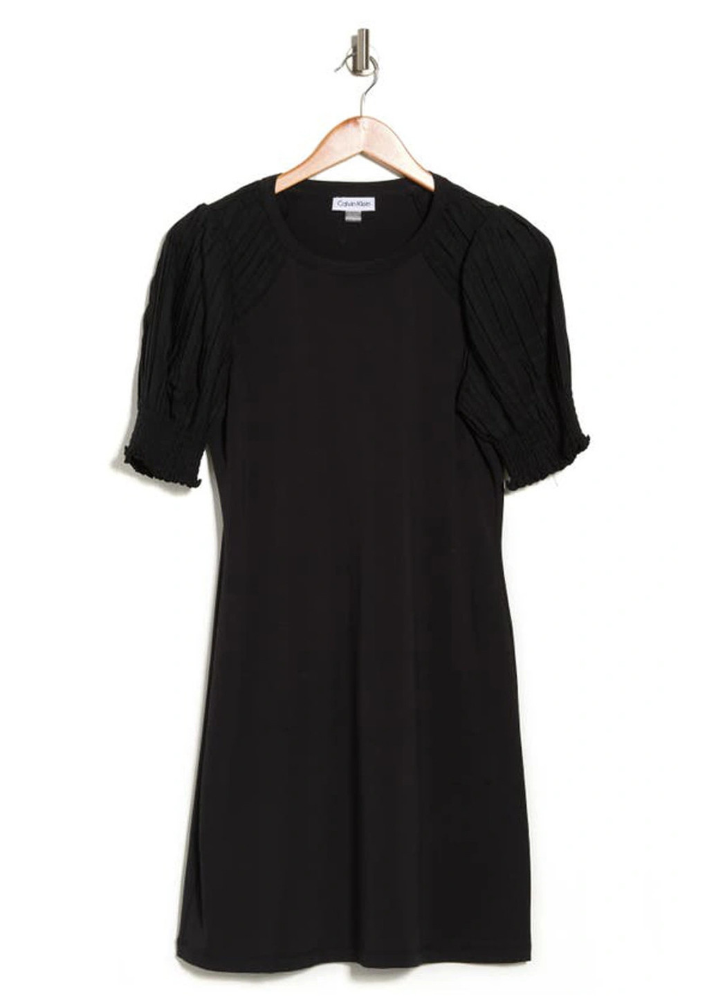 Черное кэжуал платье Calvin Klein однотонное