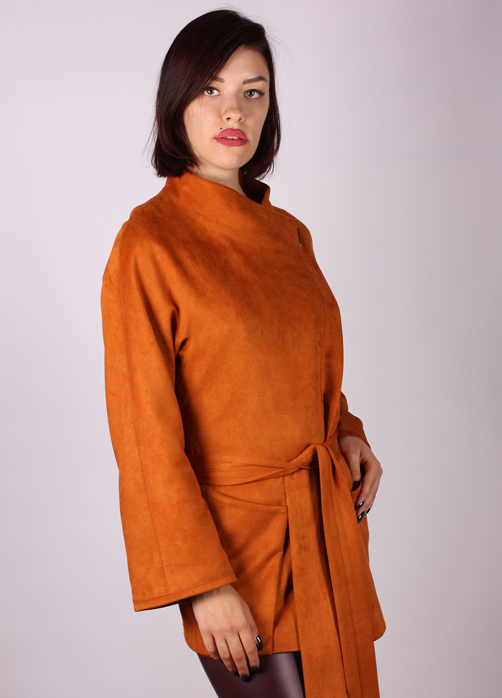 Оранжевое демисезонное Пальто LeeKosta