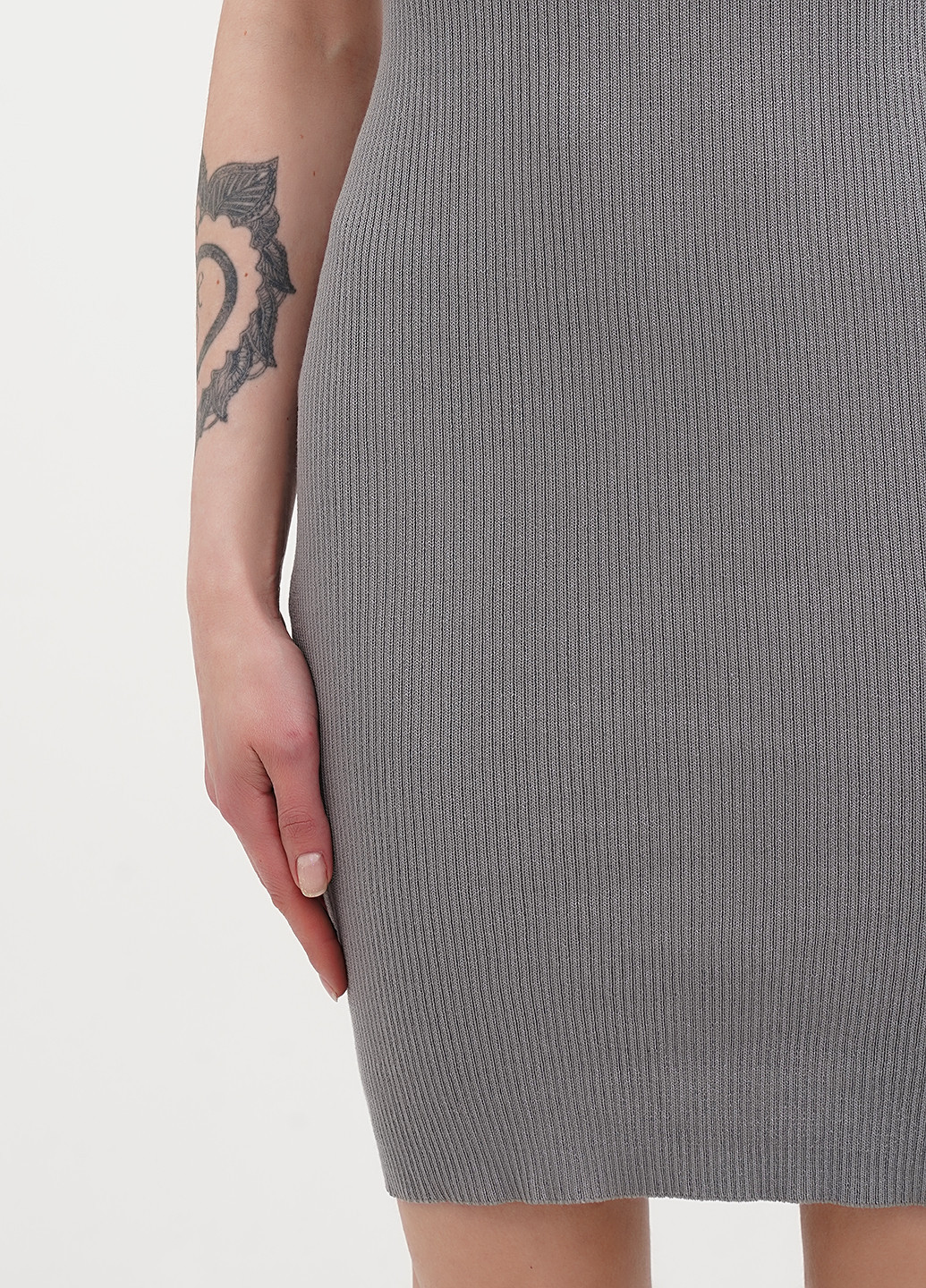 Сіра кежуал сукня силуетна H&M однотонна