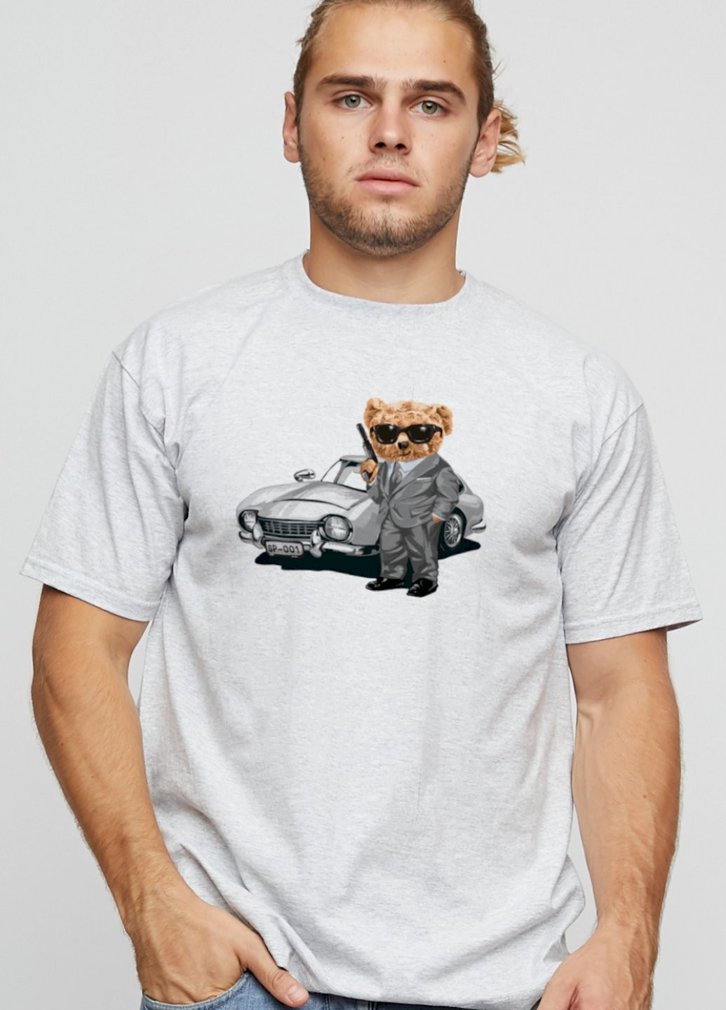 Серая футболка мужская basic YAPPI