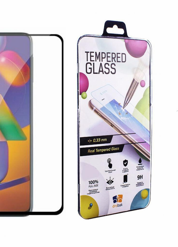 Стекло защитное Samsung Galaxy M31s (Black) (222297) (222297) Drobak (203983812)