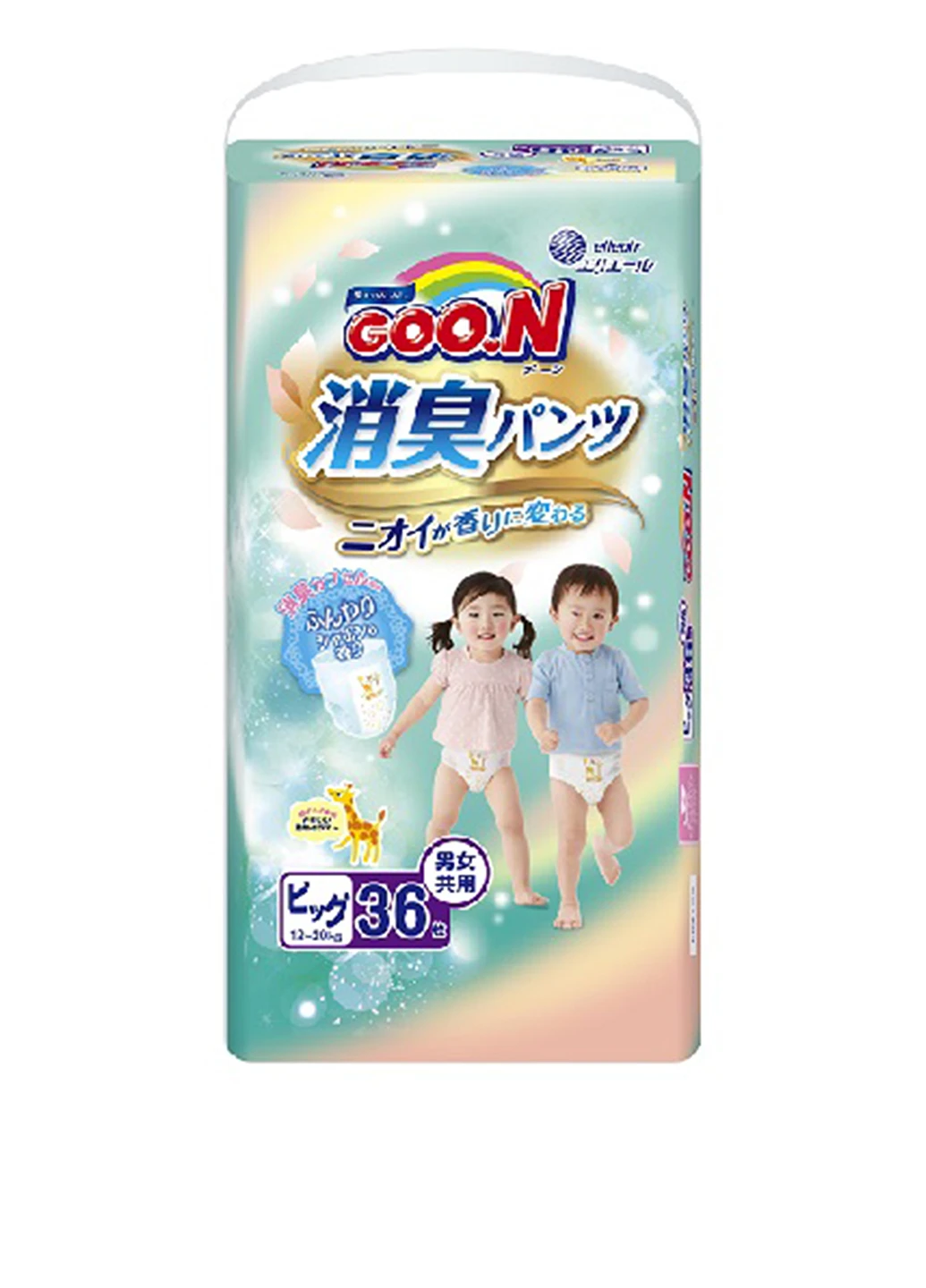 Трусики-підгузки серії aromagic deo pants для вагою дітей 12-20 кг (р.big(xl),унісекс,36шт.) Goo.N (18002545)